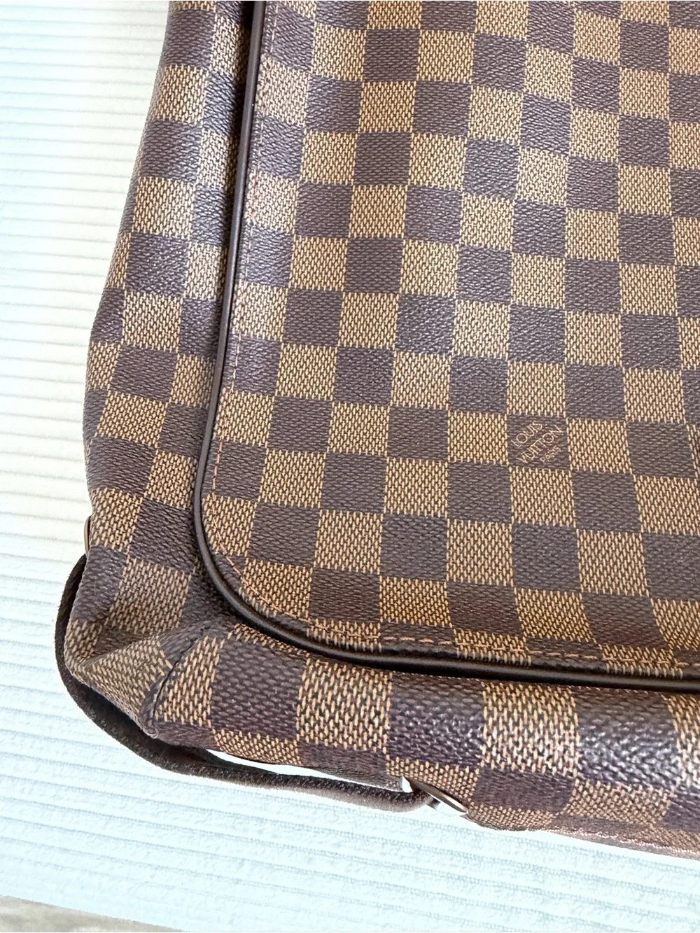 Louis Vuitton Brown Damier Ebene Messenger Bag with Adjustable Strap